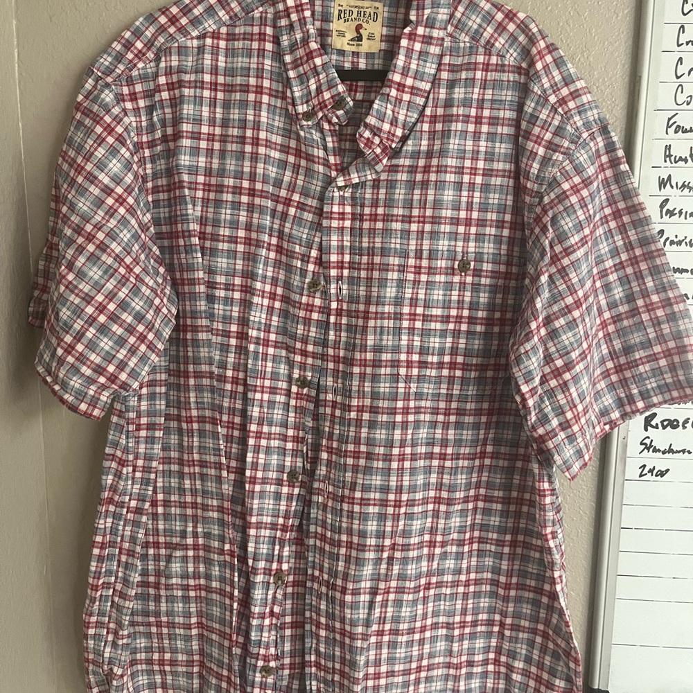 Redhead, cotton, short sleeve button-down